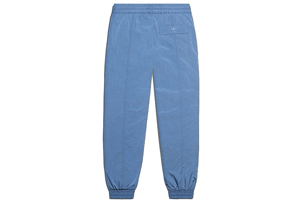 Premium Side Stripe Zip Pocket Track Pants (Light Blue - White)